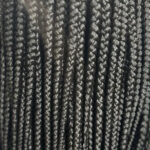 Photograph of Black woman's braids.